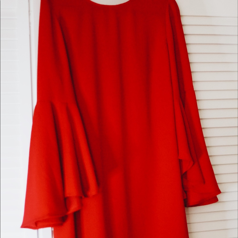 Matte Red Formal Dress